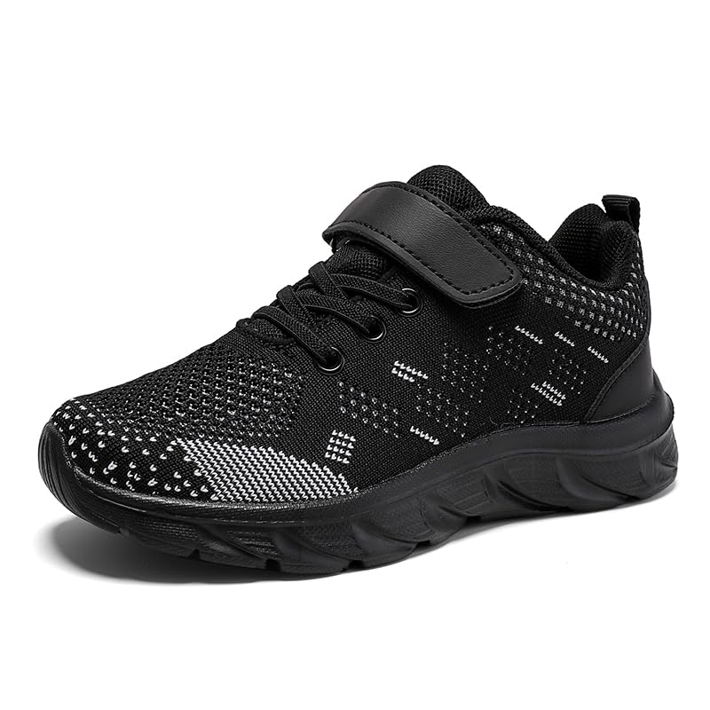 Kids Athletic Sneakers Slip-On Lightweight Breathable Non-Slip Shoes for Boys & Girls