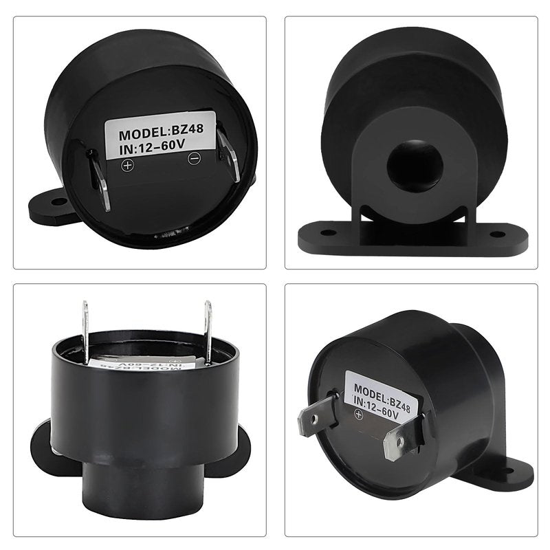 Roykaw Golf Cart Forward/Reverse Buzzer Alarm Sounder for Club Car DS/Precedent 1992-up G&E Golf Cart, 12 V-48 V, 80 dB Sound, 2 Pin Beep Speaker (No Wires), OEM# 1016851