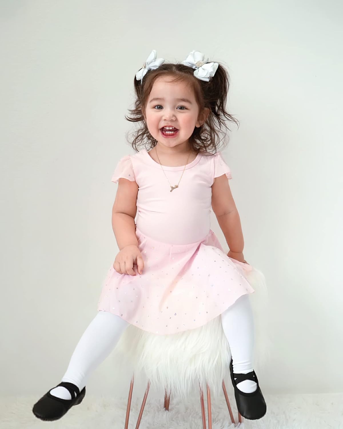 Stelle Ultra Soft Pro Dance Tights | Ballet Footed Tights for Girls - Toddler to Big Kid Sizes