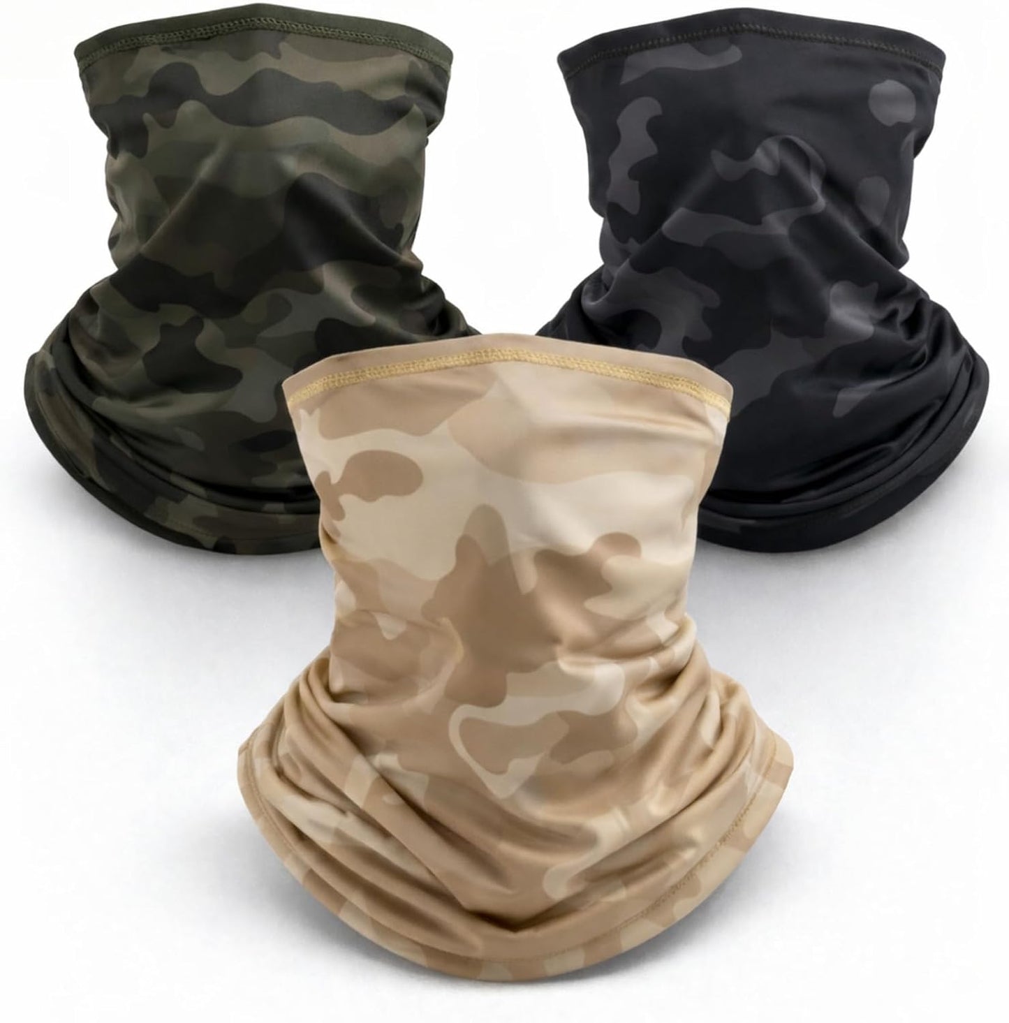 SATINIOR Camo Neck Gaiter - UV Protection Cooling Face Mask for Men & Women | Breathable Sun Hood