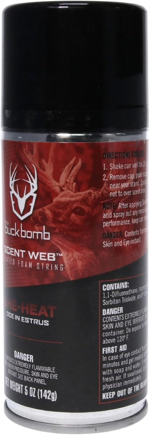 Hunters Specialties Buck Bomb Scent - Scented Foam String Attractant Spray | 5 Oz (142g) for Hunting