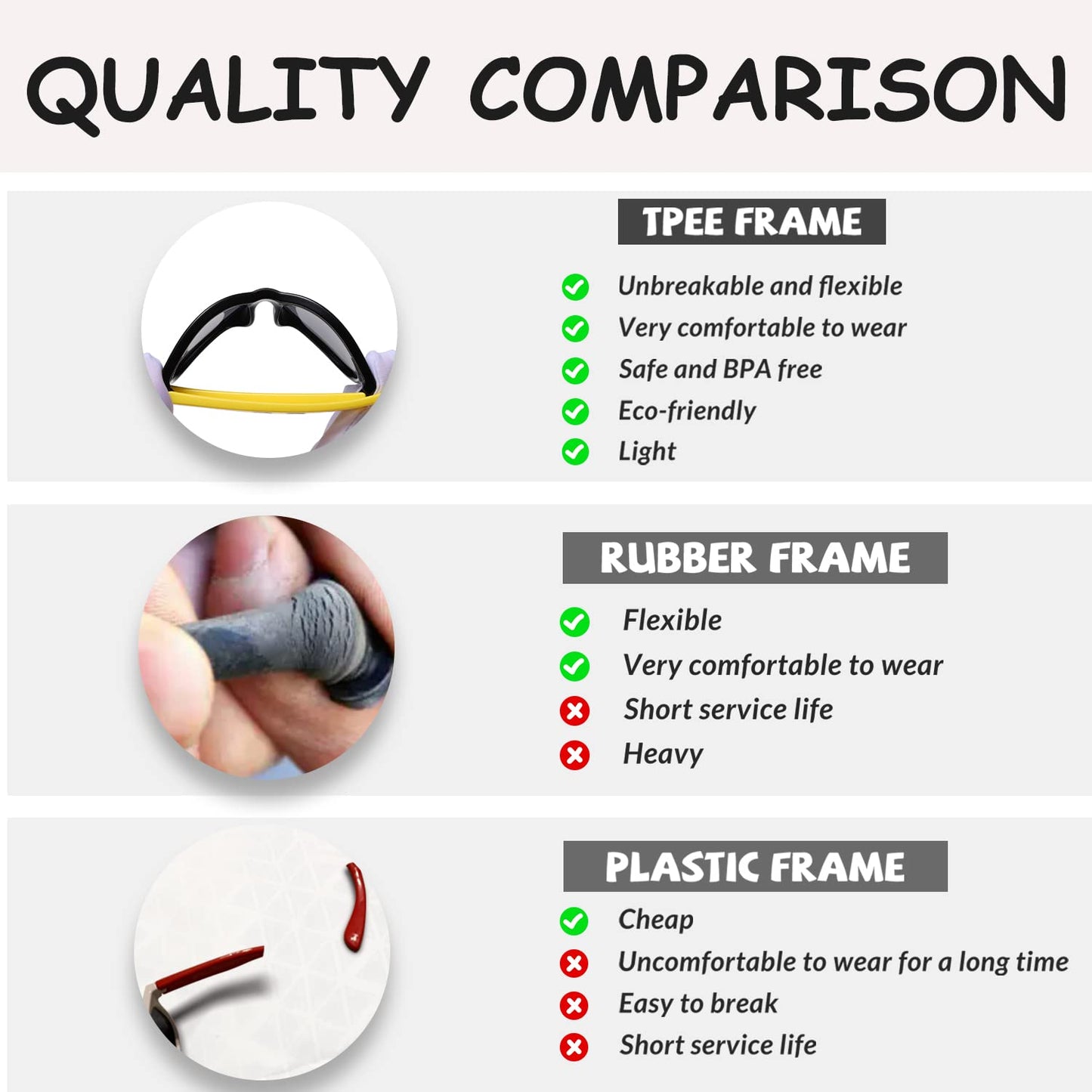 DUCO Cute Polarized Kids Sunglasses for Girls Boys Flexible Children Shades UV Protection Age 6-10 K018