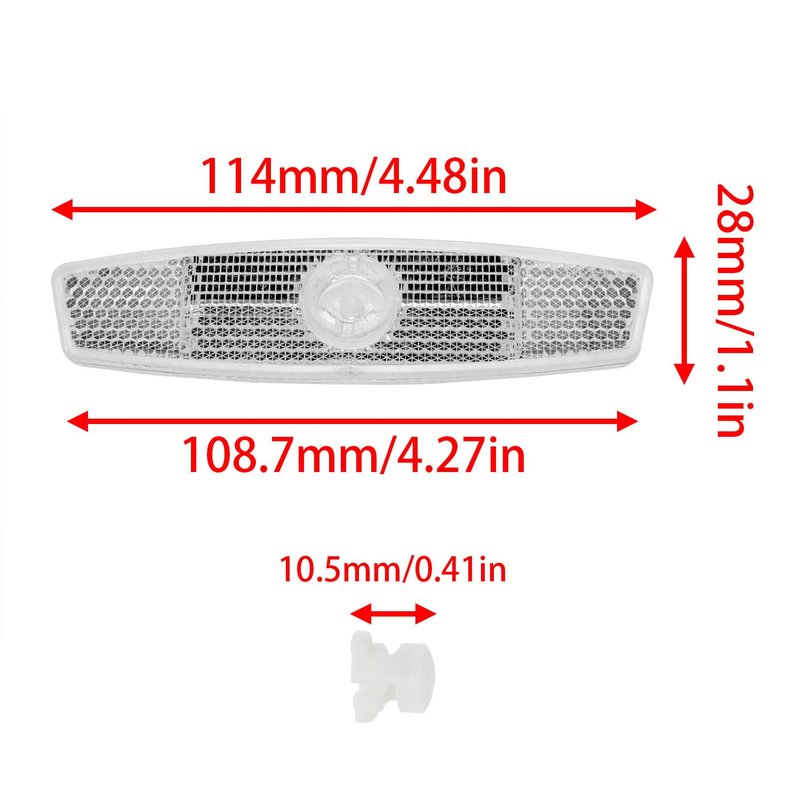 Xhziy Bicycle Warning Reflector Bicycle Reflector Accessories for Night Riding on Road Mountain Bikes -2pcs