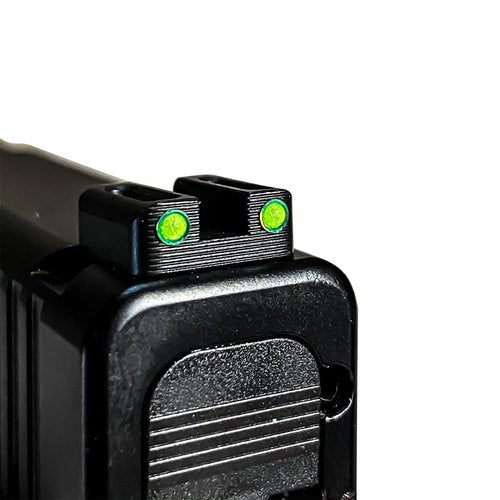 Fiber Optic Sight Red Front & Green Rear Sight for Glock 42,43,43X,48,Incompatible MOS Models