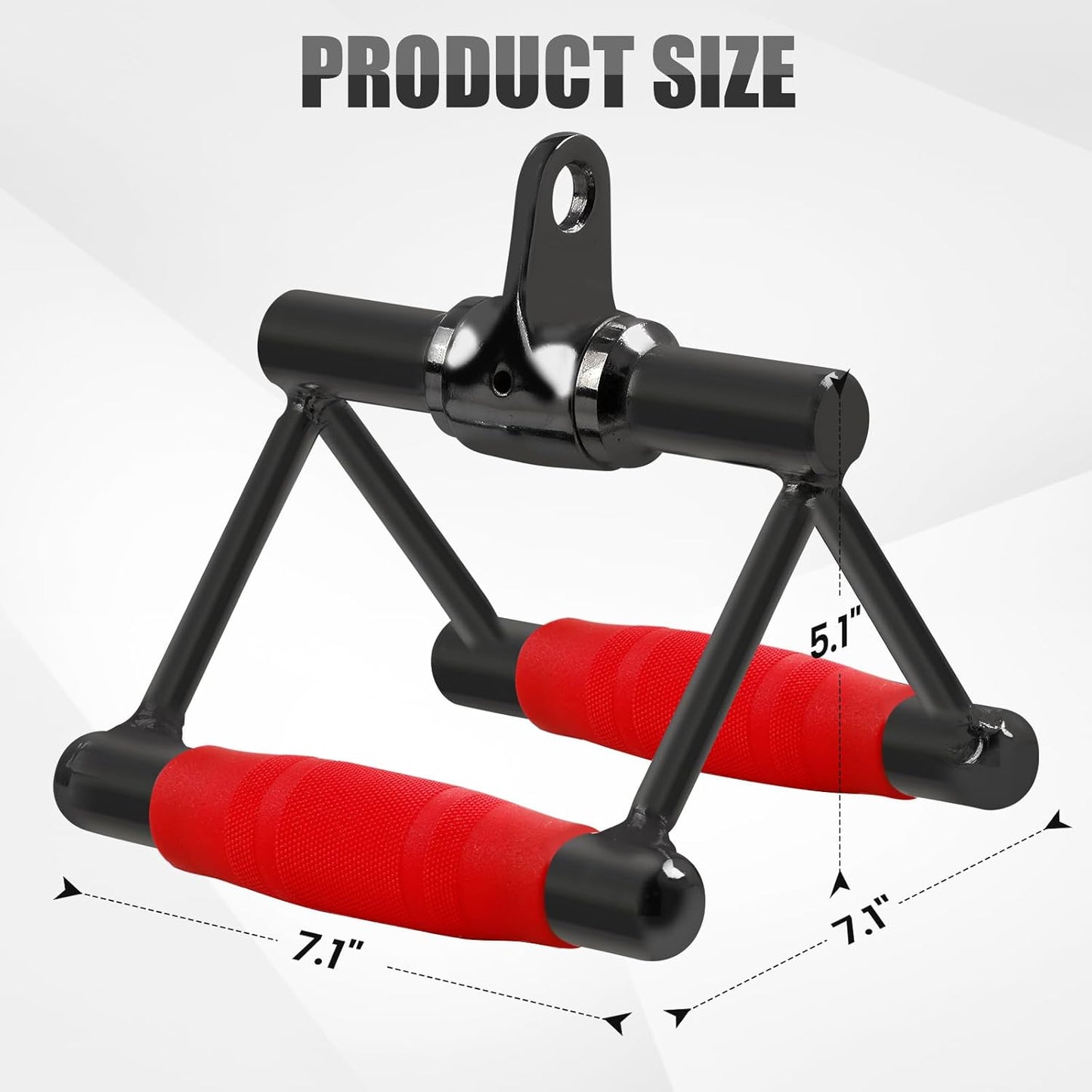Skiennix V-Shaped Bar | Rotating Curl & Lat Pull Down Bar with PU Grip | Home Gym Attachment