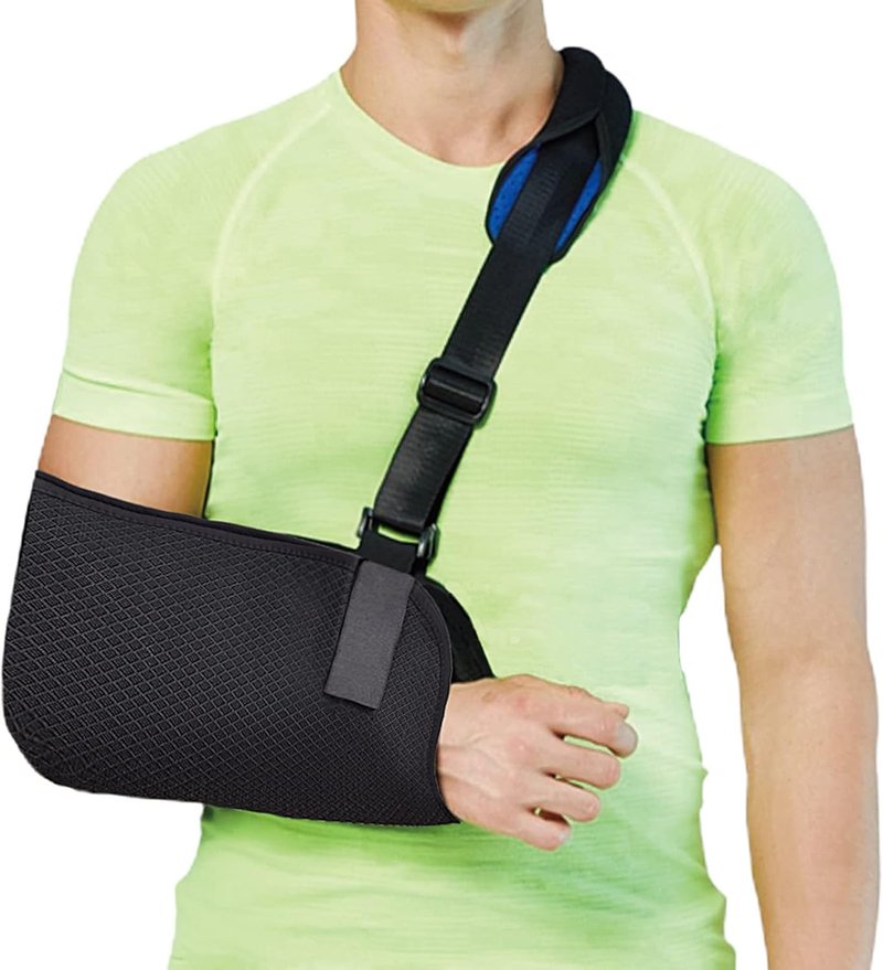 VALLEYWIND Arm Sling, Shoulder Immobilizer for Hand, Shoulder, Elbow, Wrist Injury, Versatile Arm Support with Foam Neck Pad Fits for Left Right Arm Women Men (L)