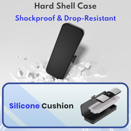 KardiaMobile 6L Case - Portable Carry Case for EKG Heart Monitor with Silicone Pad | Durable Protection