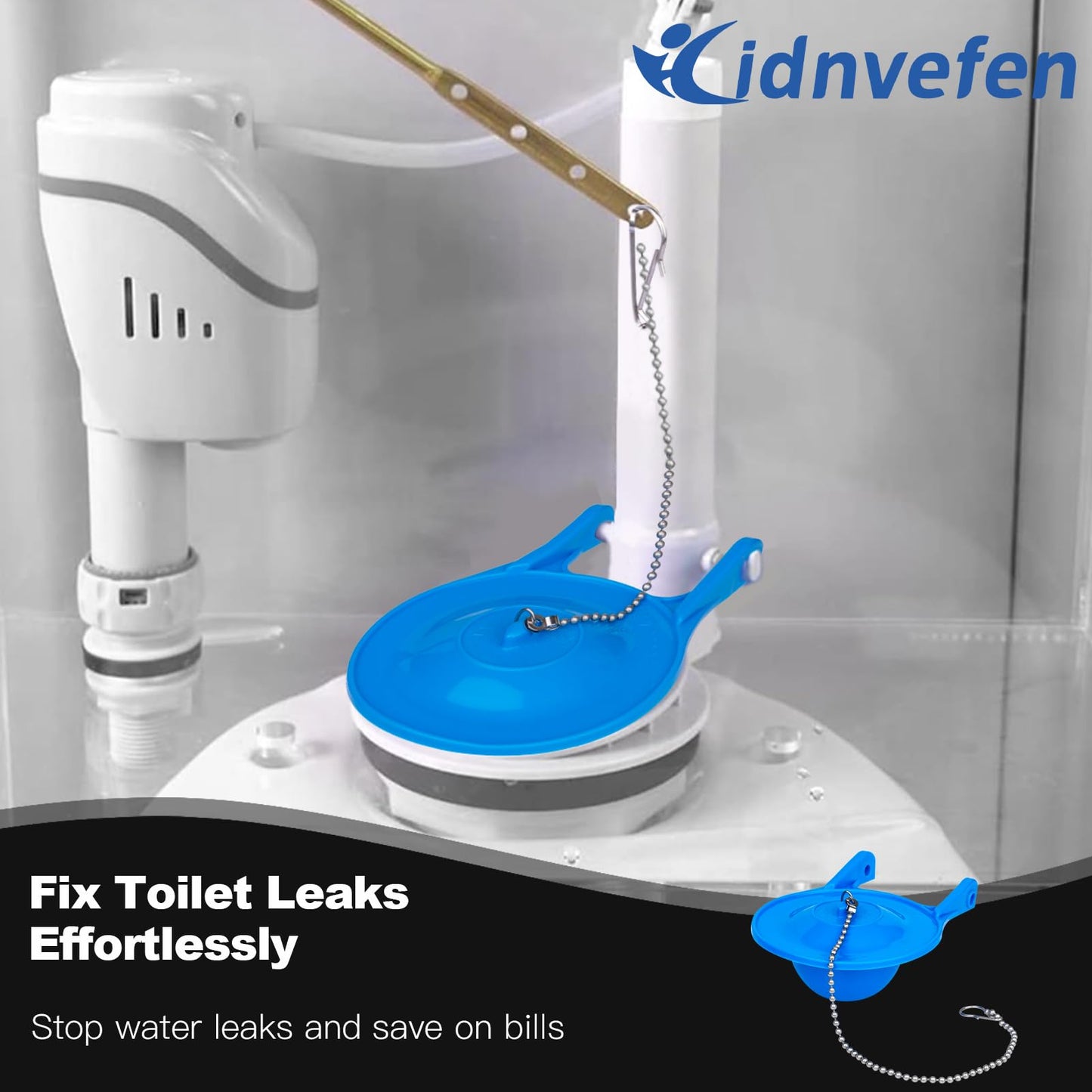 3 Inch Toilet Flapper Replacement, Large Premium Toilet Tank Flapper Fit for Gerber, Silicone Stopper Flapper Repair Parts 3 Inch Toilet Flush Valve, Easy to Install