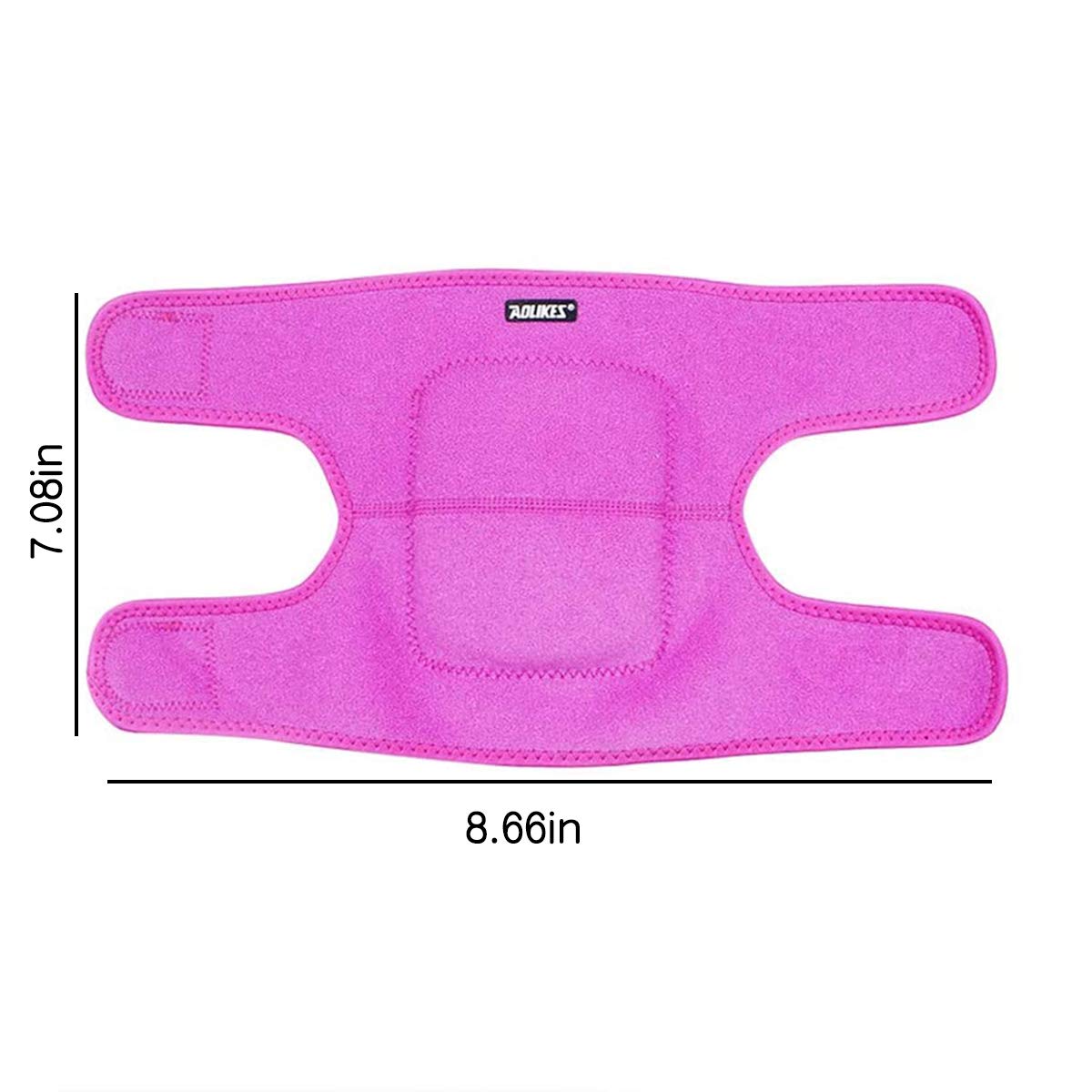 JUMISEE (2PCS Kids Adjustable Knee Pad, Anti-Slip Padded Sponge Knee Brace Breathable Flexible Elastic Knee Support for Football Volleyball Dance Skating Basketball Sports