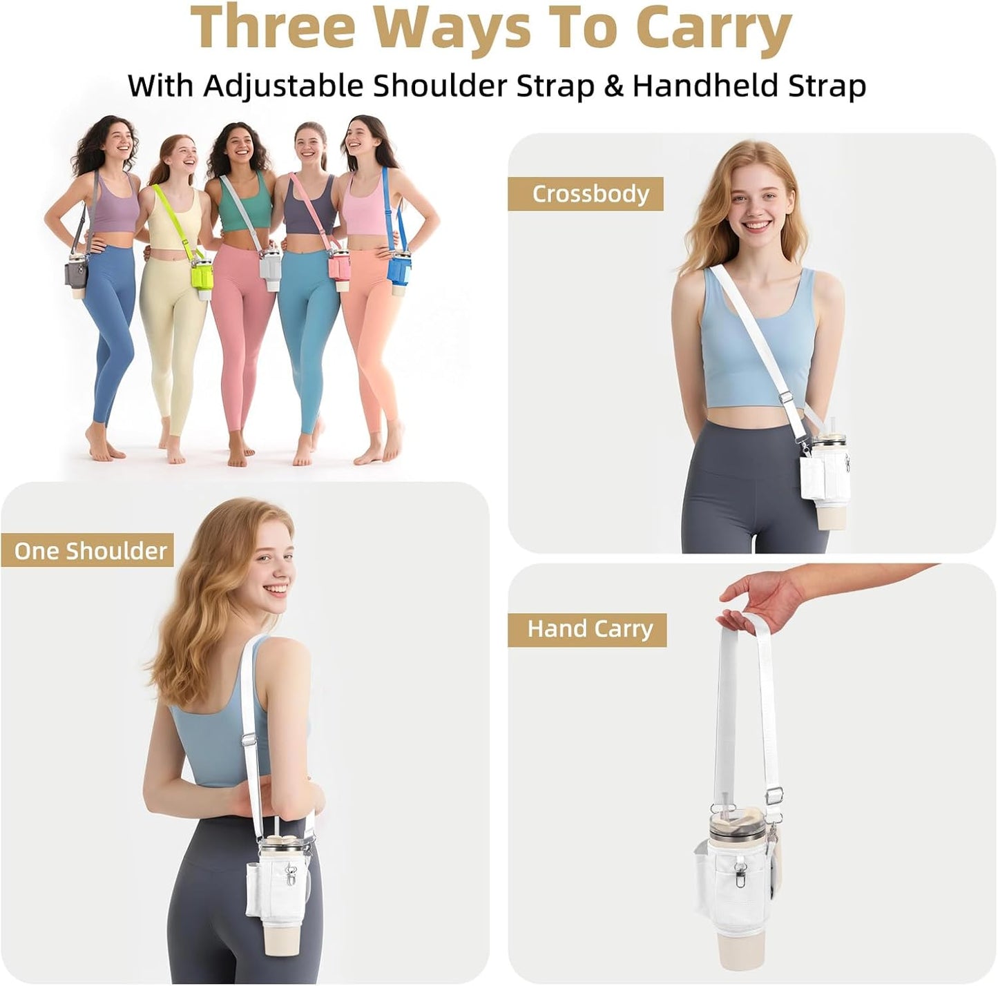 Stanley All Day Quencher Carry-All | Crossbody Bag with Phone Holder for 40/30 oz Tumblers