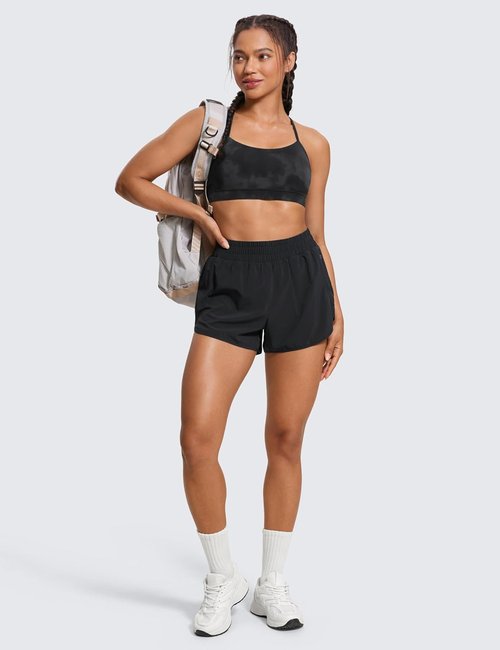 CRZ YOGA Butterluxe Sports Bra - Padded Racerback for Women | Low Impact Yoga Top in Various Sizes