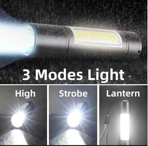 Darlur 5Pack Mini Small Pocket LED Flashlight，USB Rechargeable High Lumens Bright Powerful EDC Flash Lights，Aluminum Handheld Flashlight for Home, Emergency, Camping, Dog Walking, Bulk Gifts for Kids