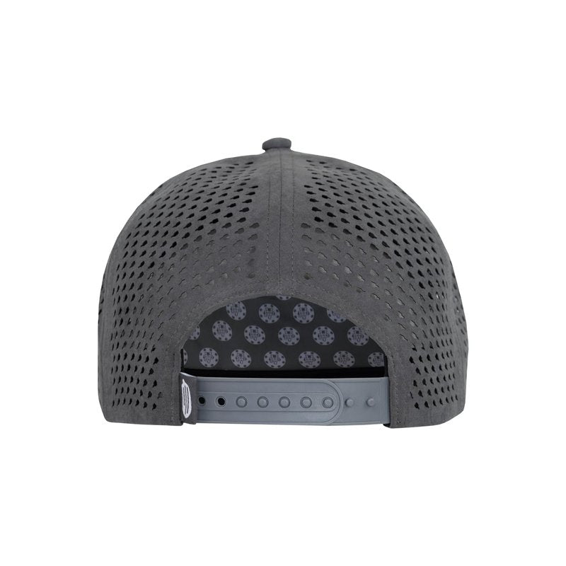 Varsity Pickle Pickleball Hat - Grey Suede Performance Rope Hat with Laser-Cut Paddles - Adjustable Fit - Pickleball Accessories