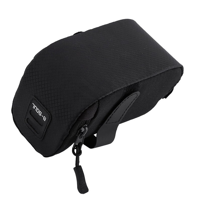 ZAWELIYO Lightweight Rear Saddle Storage Saddle Bag Cycling Seat Storage Bag bike saddle bag with light for Cycling Under Seat Black Blue Red (Black)