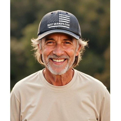 Grandpa Gifts, Grandpa Hat, Grandpas Birthday Gifts for Men, Funny Fathers Day Christmas Thanksgiving Gift for Grandpas Grandfather from Granddaughter Grandson, Adjustable Washed Cotton Baseball Cap