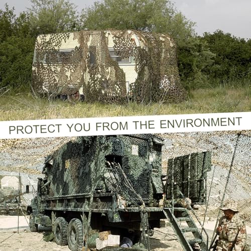 Camouflage Netting Bulk Roll - Woodland Camo 4.9ft x 6.56ft