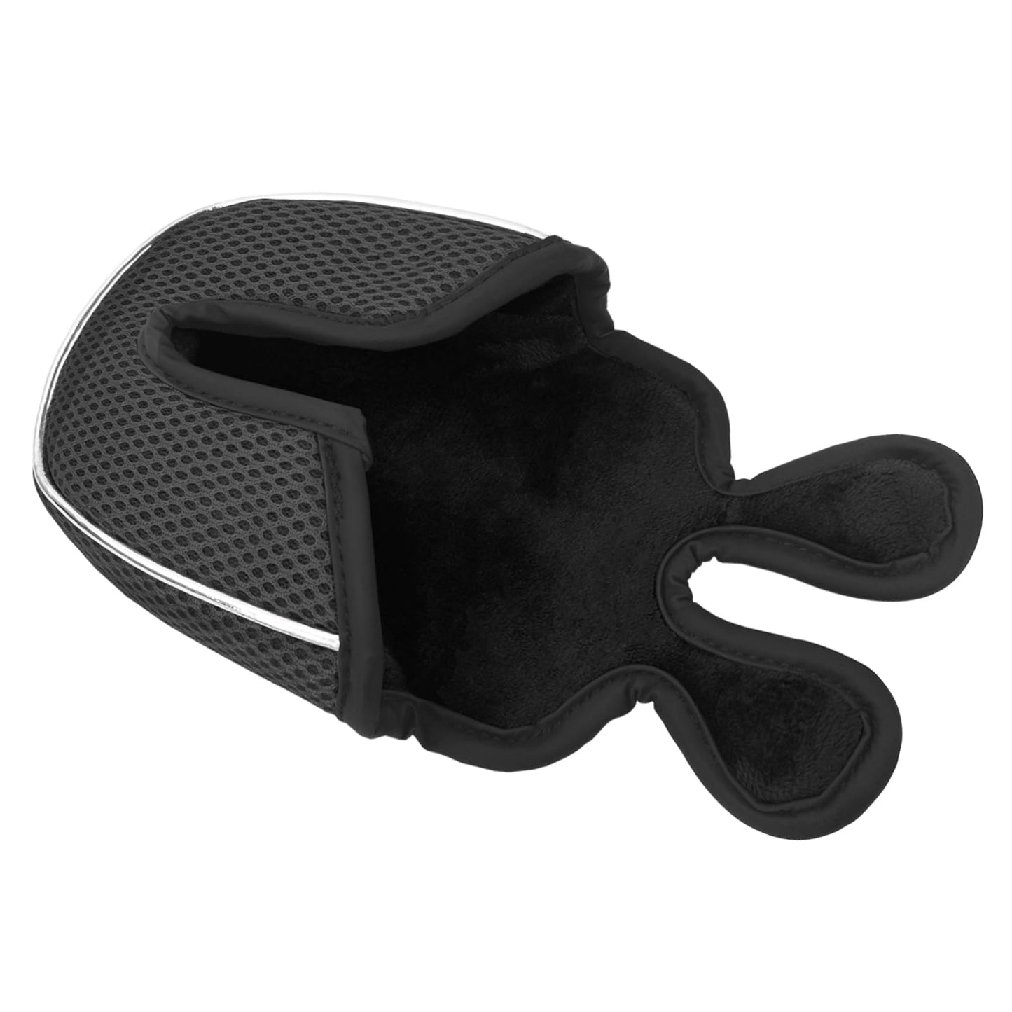 Andux Mesh Golf Putter Head Covers for Low Center Shaft Putter MT/TG22, Semicircle Black