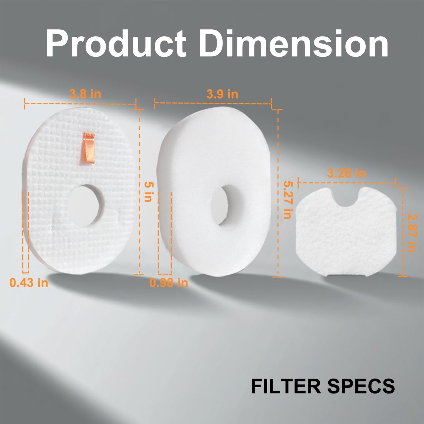 3Pack Dcoecue Replacement Vacuum Filters for Shark Rocket HV300, HV301, HV302, HV303, HV305, HV307QB, HV308Q, HV310, UV450, Part XFFV300, Includes 3 Foam, 3 Felt, and 3 Post-Filters