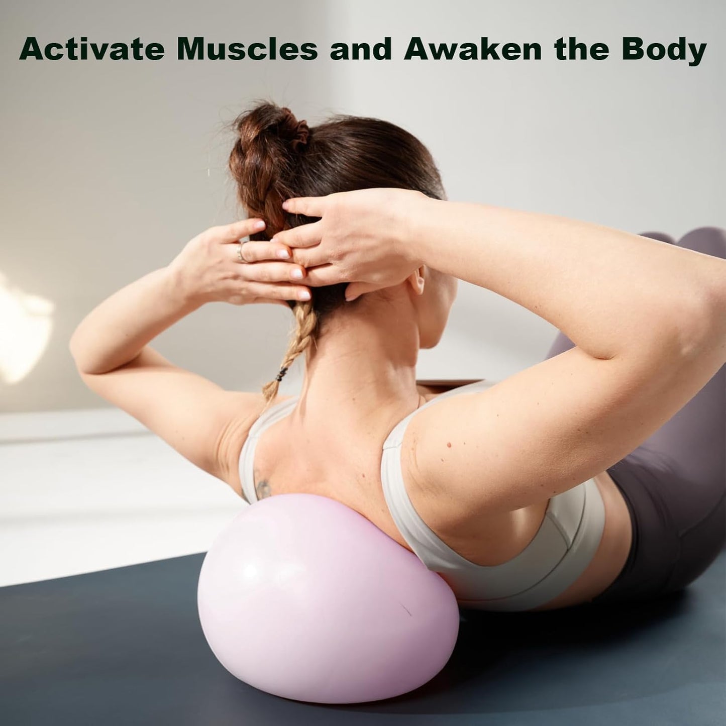 Skiennix Exercise Ball - 9 Inch Anti-Burst Pilates & Yoga Ball for Gym Fitness & Therapy