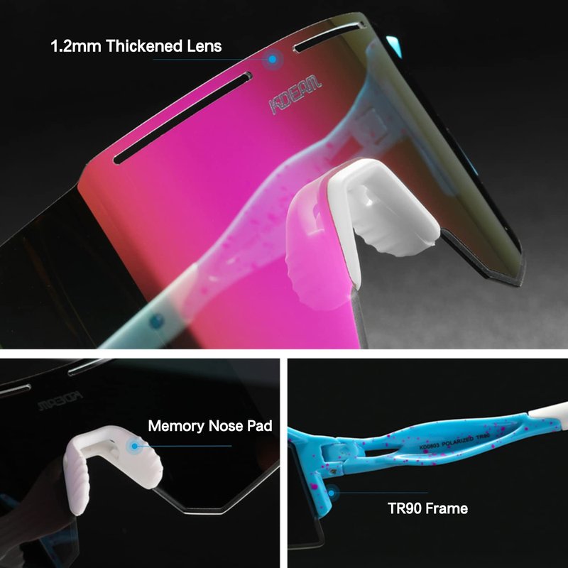 Sports Polarized Pit Vipers Sunglasses UV Protection for Youth, Men & Women, Ideal for Cycling Running Baseball Skiing & Softball (C16)