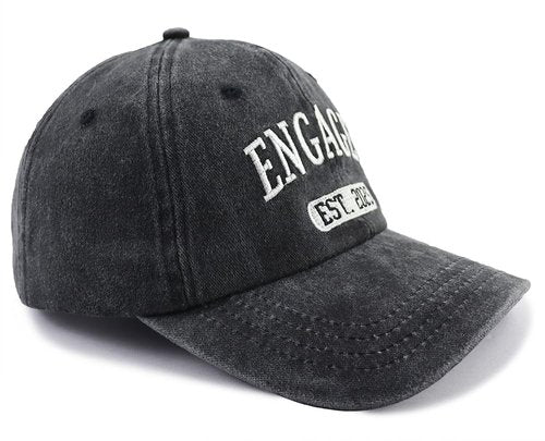 Engagement Gifts for Couples, 2025 Wedding Planner Engaged Hat, Bridal Shower Gifts for Bride to Be, Newly Engaged Baseball Cap for Valentine's Day Black