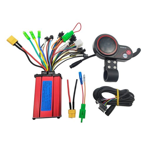 Electric Bike Electric Scooter Intelligent Brushless Square Wave Controller LCD Display 24V 36V 48V 60V 350W 250W Universal XT60