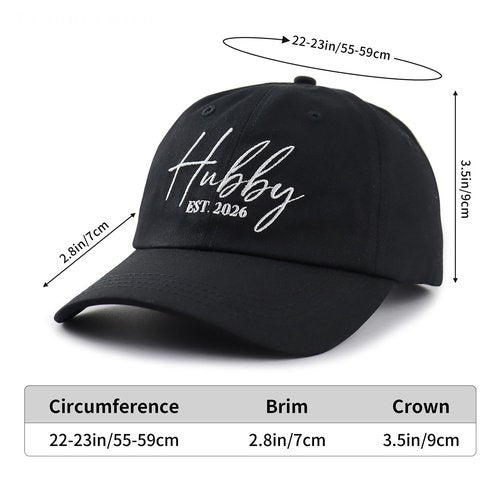Wedding Newlyweds Gifts for Couple, 2026 Hubby and Wifey Hat, Bride Groom Baseball Cap, Christmas Engagement Birthday Gifts for Women Men Husband Wife