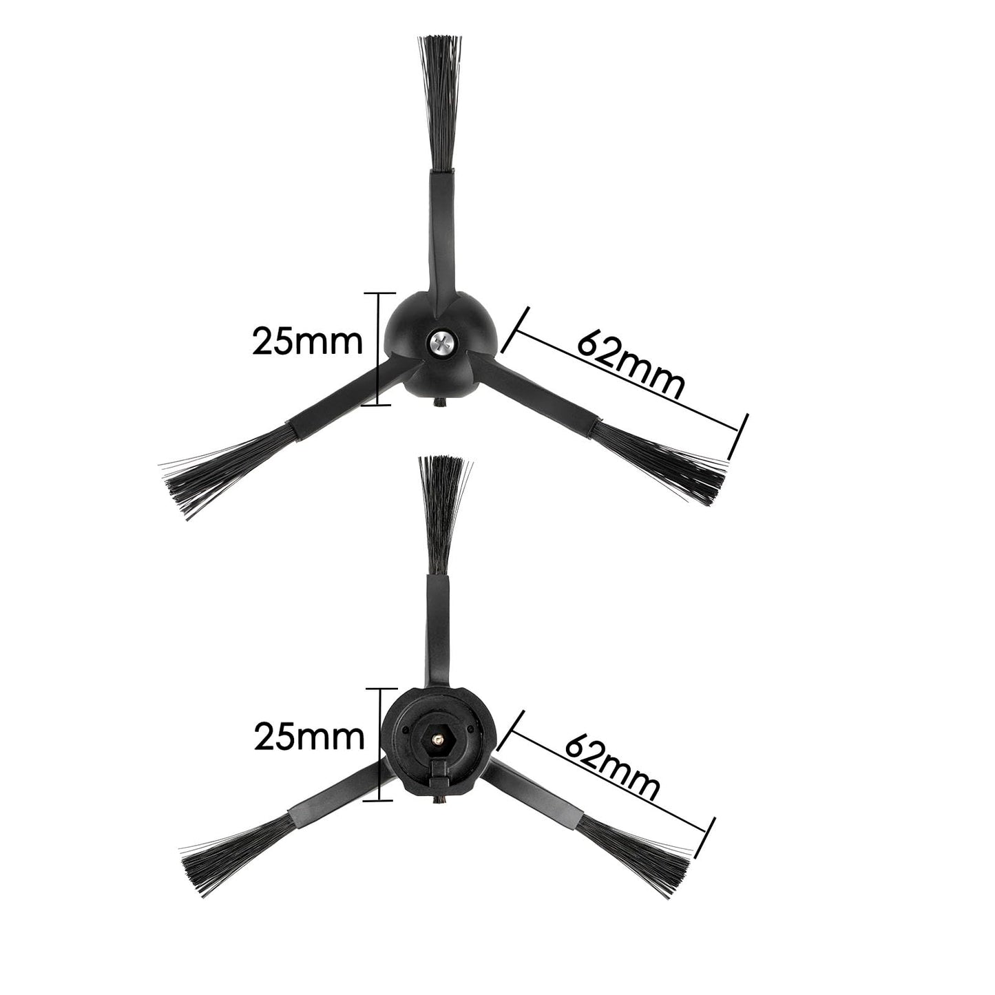(4 Pack) Side Brushes for Roborock Q5 Max+, S8 MaxV Ultra, Q5 Pro, Q8 Max+, Q Revo, Qrevo Pro, Qrevo S, Qrevo Slim, Qrevo Master, S8 Pro Ultra, S7 MaxV Ultra, Q7 Max, Q7 Max+, Q5 Pro+, S7 & E Series