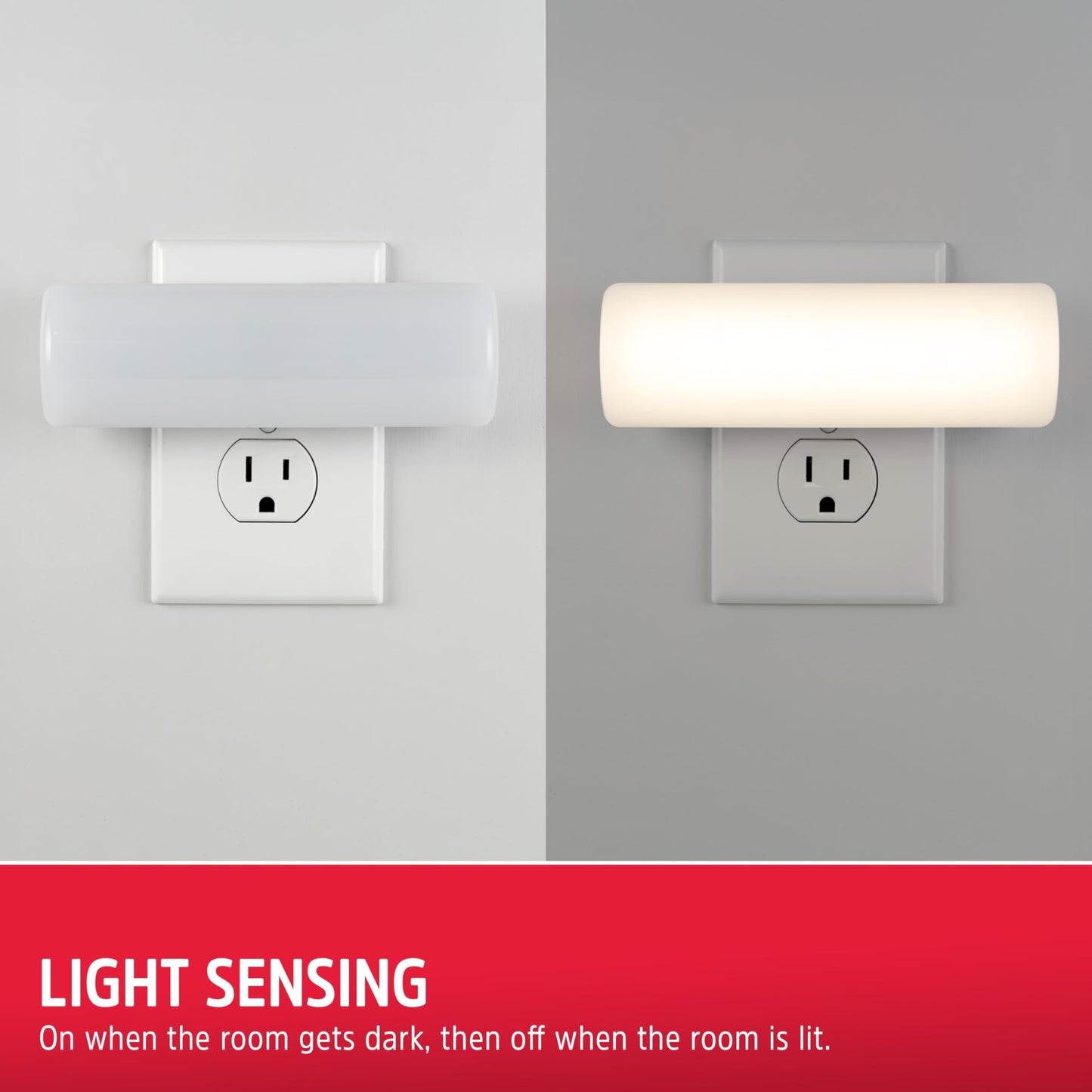 Energizer Ultrabrite LED Light Bar, 100 Lumens, 1 Pack, High/Low/Off Switch, Plug-in, Night Light, Ideal for Dark Spaces, Bedroom, Bathroom, Kitchen, Hallway, Basement White, 81573