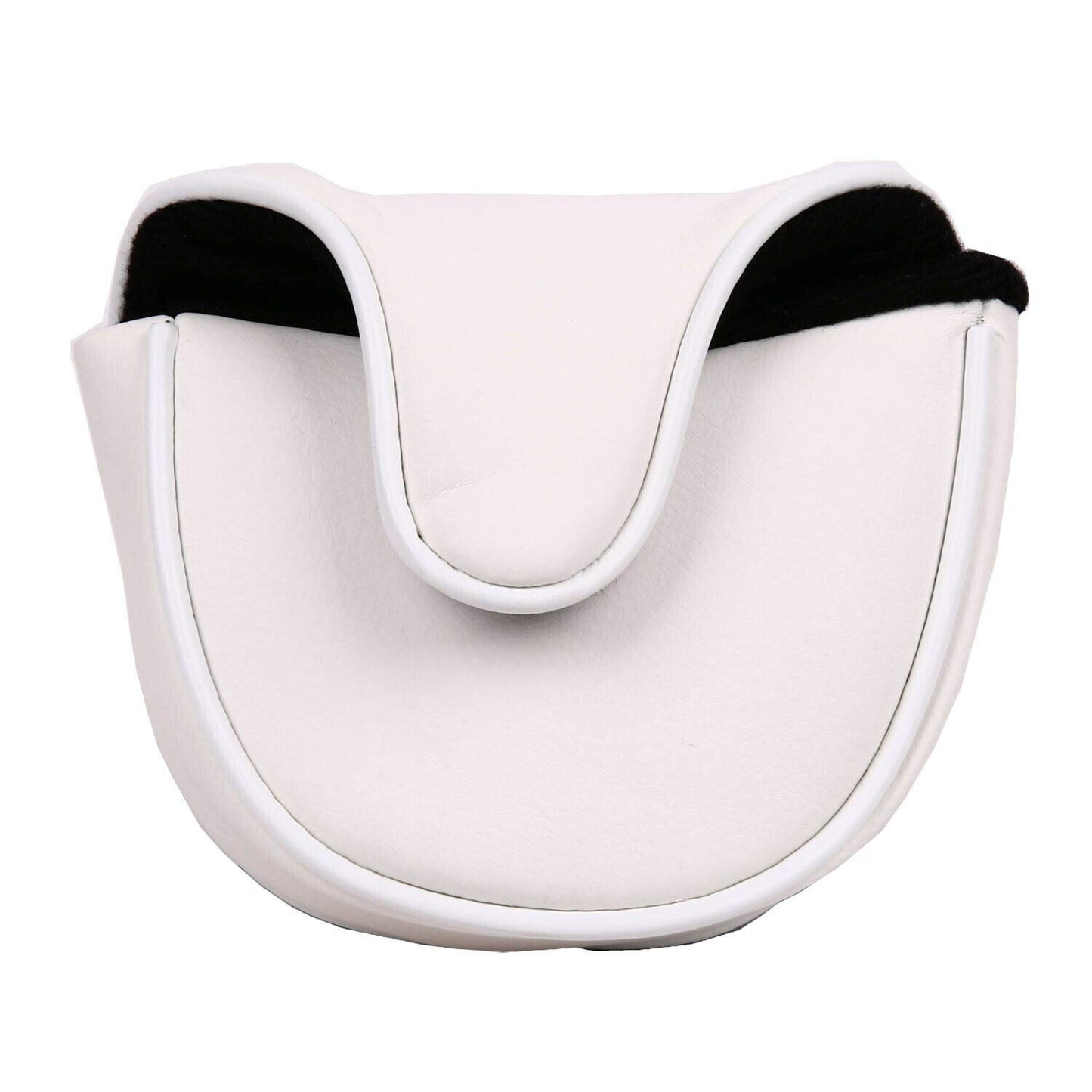 Seacloud 1pcs Golf Cover Mallet Headcover Pebble Beach White with Magnetic Closure for Putter Club Head Cover