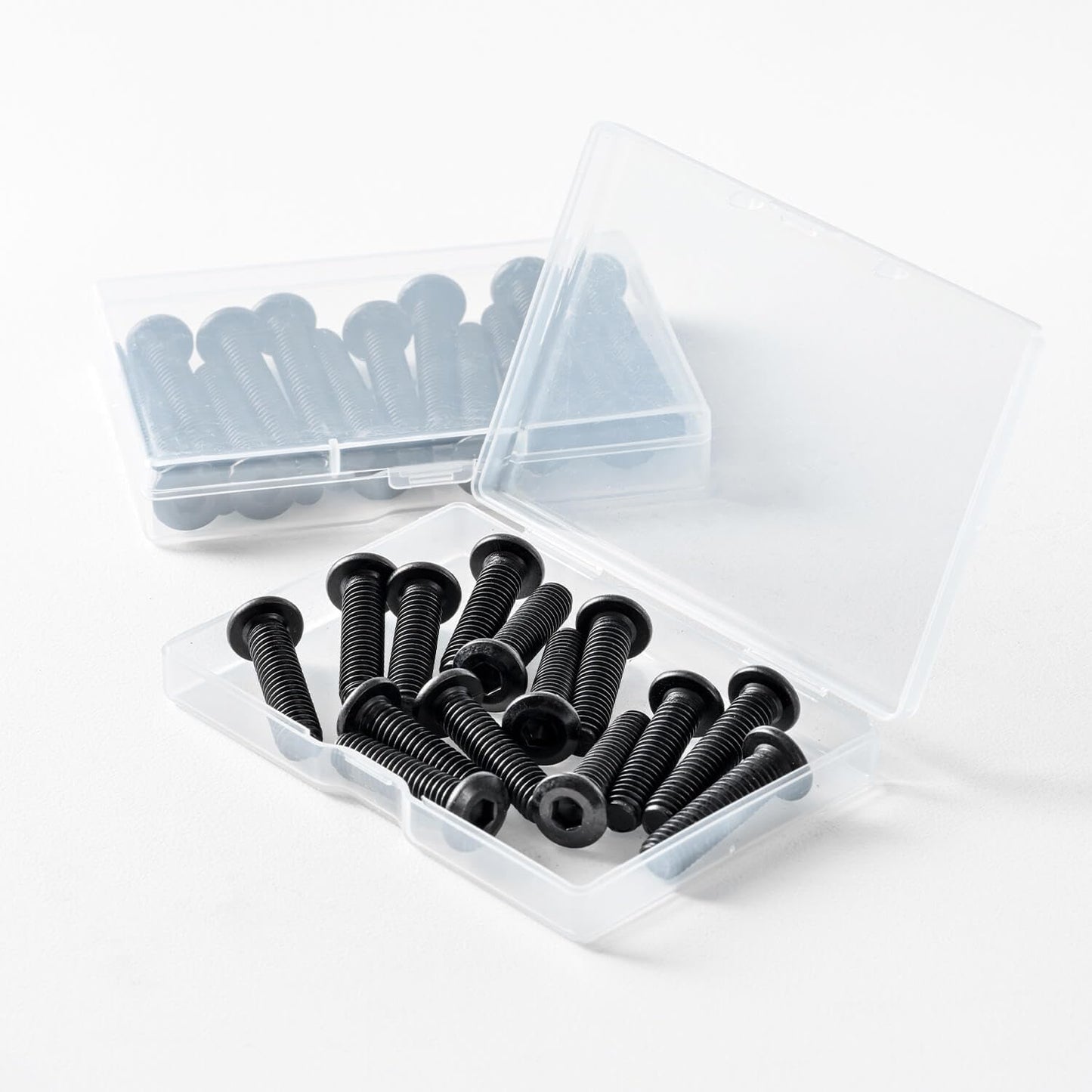 5/16-18 x 2" (10 Pack) Flat Head Hex Socket Cap Screws Bolts, Black Oxide 304 Stainless Steel 18-8, Hex Drive, Bright Finish, Fully Machine Thread