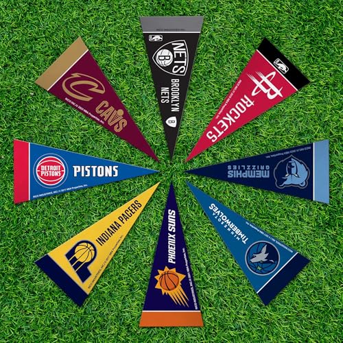 NBA Mini Pennant Set - 4" x 9" Felt Team Decorations
