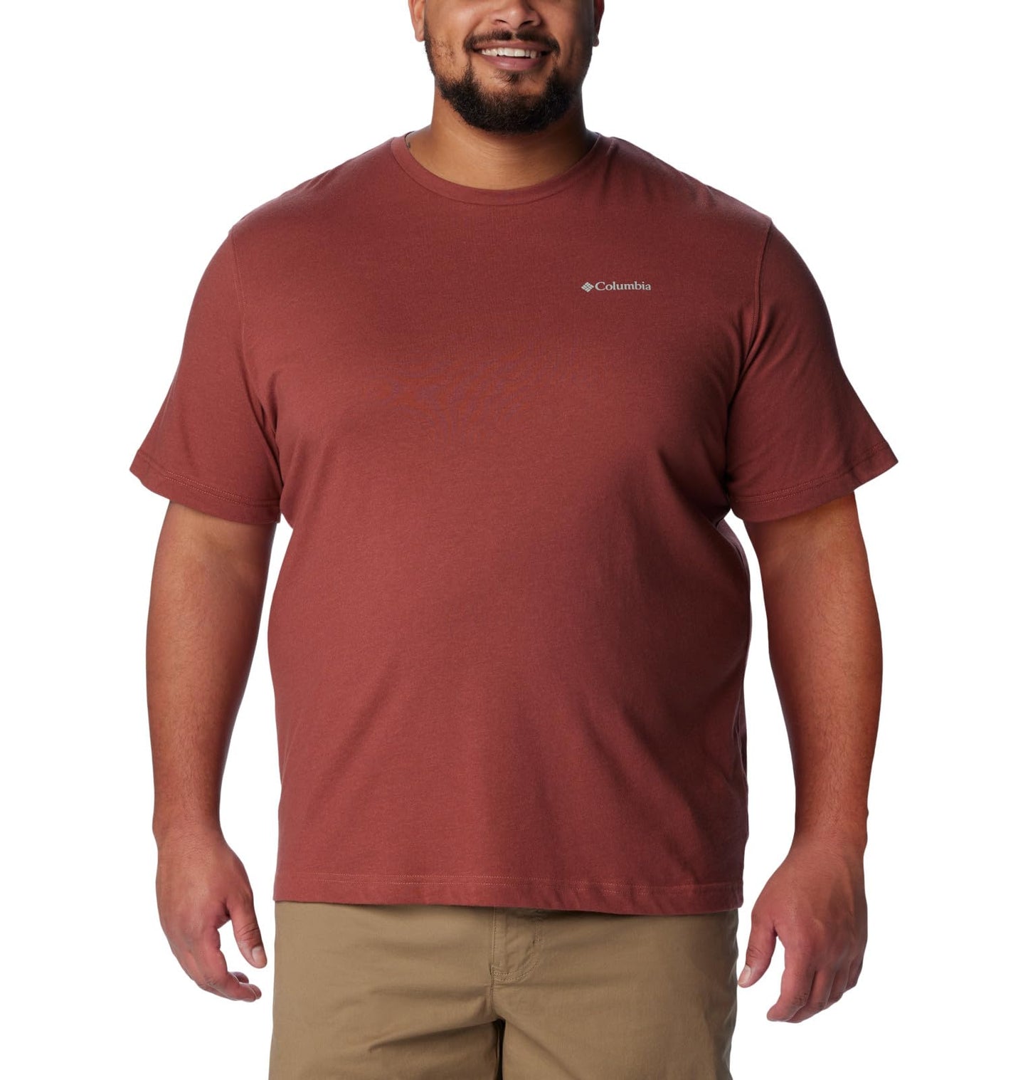 Columbia Men's Thistletown Hills Short Sleeve, Auburn Heather, 2X
