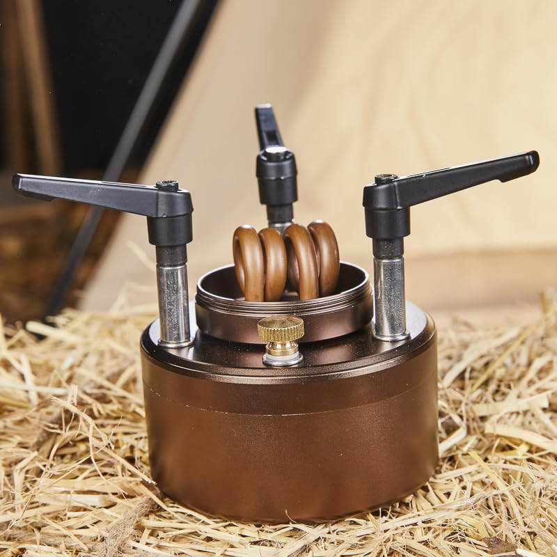 Portable Camping Stove with 200ml Alcohol Tank, Lightweight Backpacking Burner