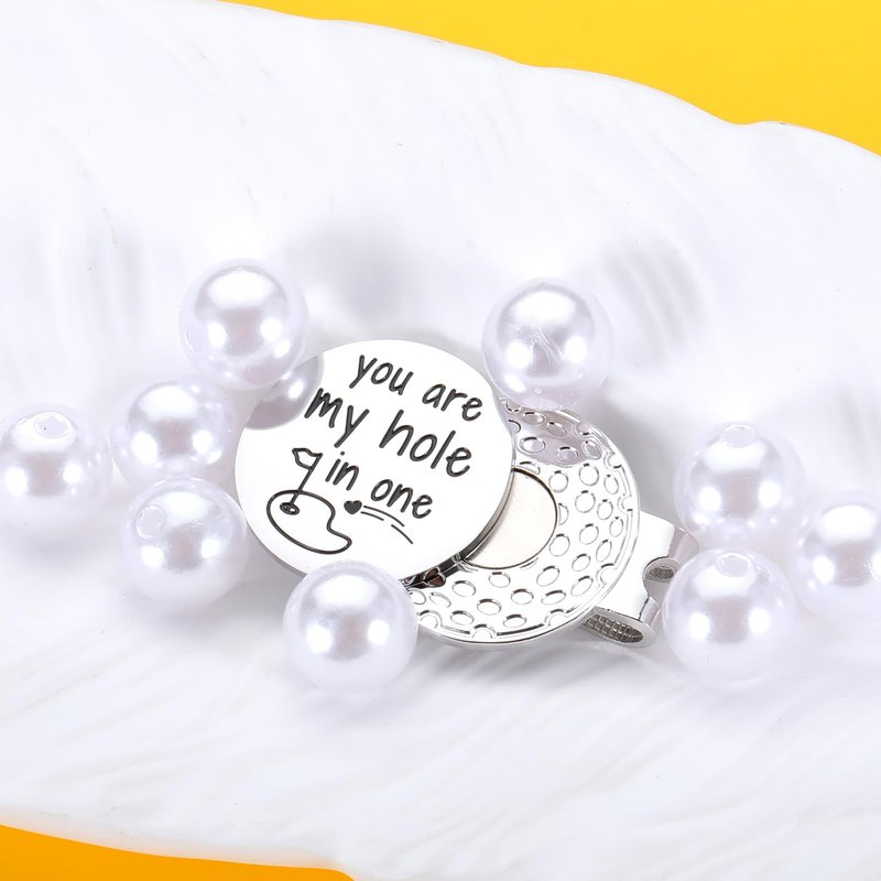 TI-EDC Valentines Gift for Him Golf Ball Markers，Gift for Men Husband Boyfriend Golf Lovers Him from Wife Girlfriend Couple Birthday Wedding Anniversary Golf Accessory Magnetic Hat Clip