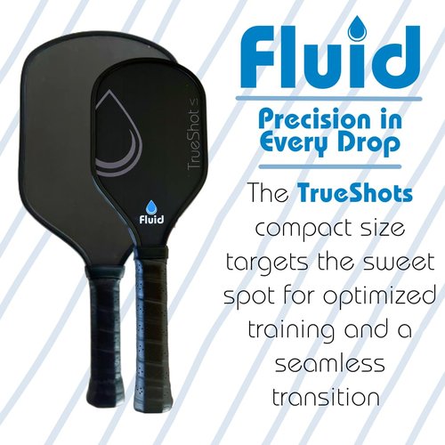 Fluid Pickleball - True Shot Training Paddle, Black
