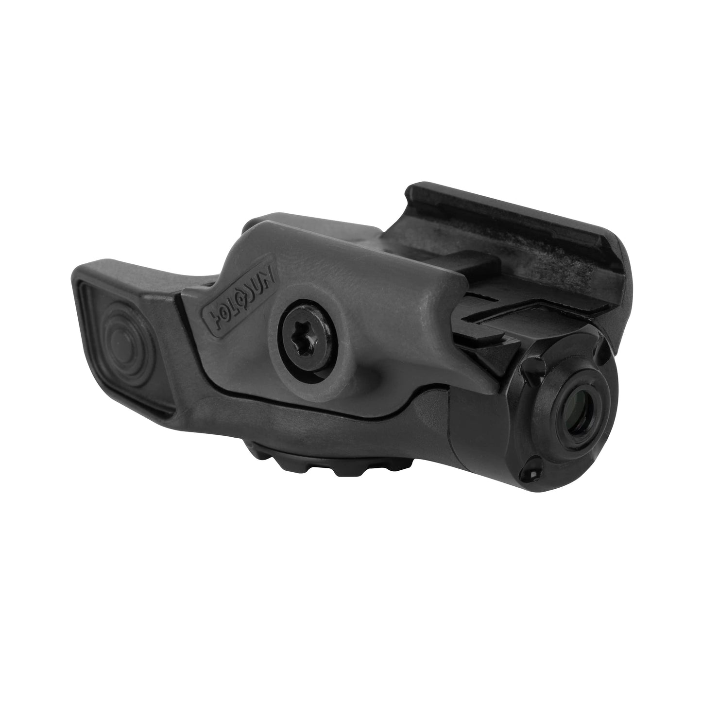 HOLOSUN RML Compact Rail Mounted Red Laser | Zero Retention Tactile W&E Adjustable Durable Polymer Waterproof Dustproof Handgun Laser with CR 1/3N Battery, T10 L Key & Lens Cloth Included(RML-RD)