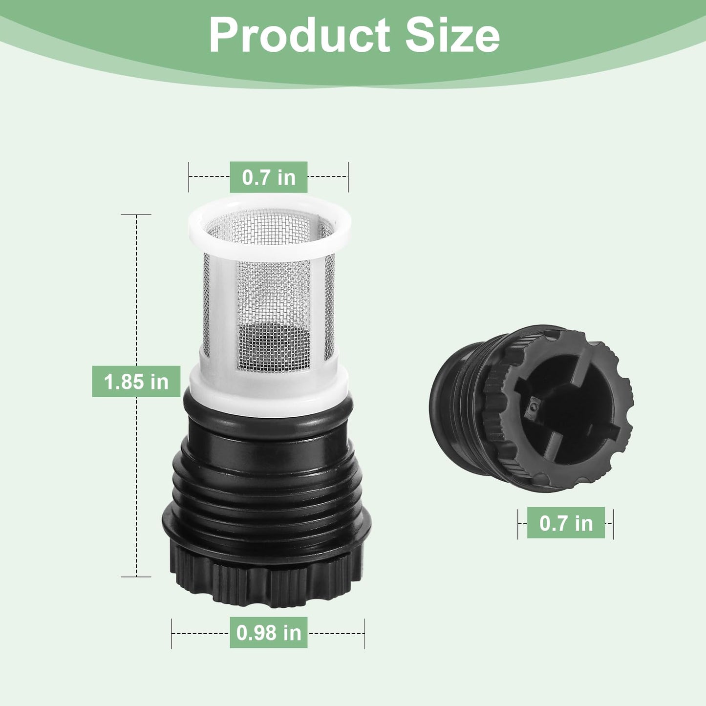 H98-510-S for tankless Water Heater Filter for tankless Water Heater (2 Tankless Water Heater Inlet Screen Assembly+1 Filter Removal Tool）