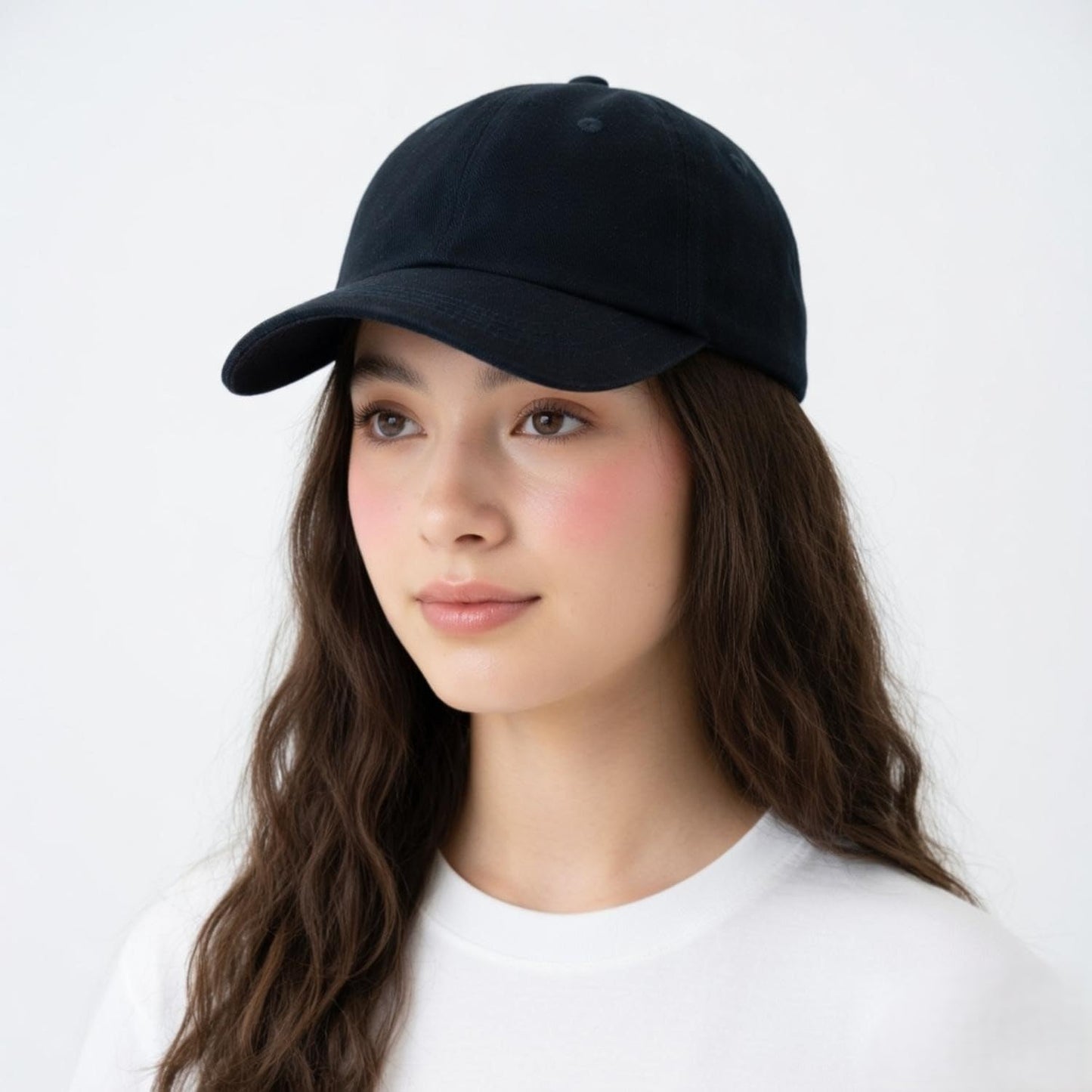 Efulgenz Black Baseball Caps Cotton Adjustable Size Workouts Dad Golf Cap