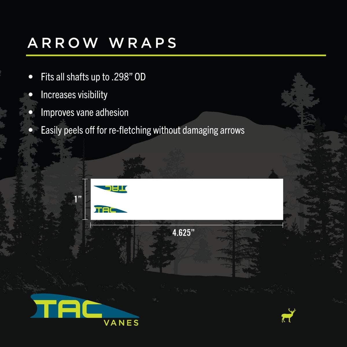 TAC Vanes 4.25" Arrow Vanes | Archery Fletching for Compound & Crossbow | Durable, Lightweight, High Accuracy, White 13 Pack