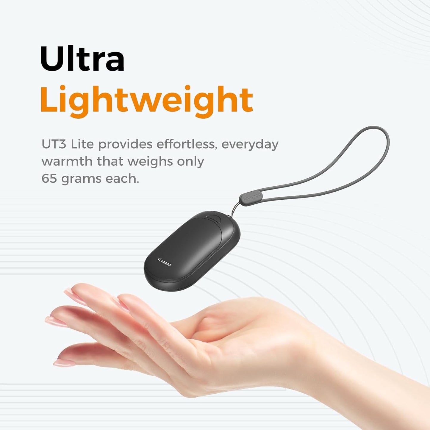 OCOOPA Rechargeable Magnetic Hand Warmers - Pocket-Sized, 3 Heat Settings, Lasts Up to 8 Hours | Perfect for Outdoors, Gifts for All