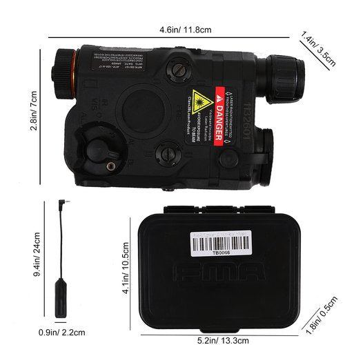 IR Laser for ar - 15 PEQ 15 PEQ Box Airsoft Flashlight Attachments Infrared Laser for AEG GBB CQB Tactical Remote Switch Mount Kit Black
