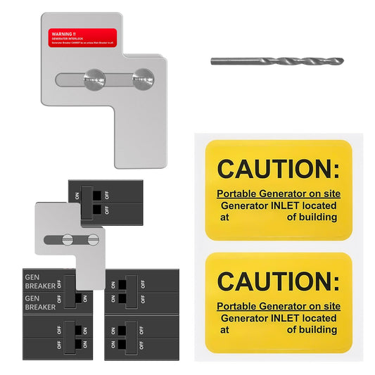 QYZZRS Generator Interlock Kit Compatible with for Siemens 100 Amp/Murray 100 Amp Breaker,Professional and Interlock Kit