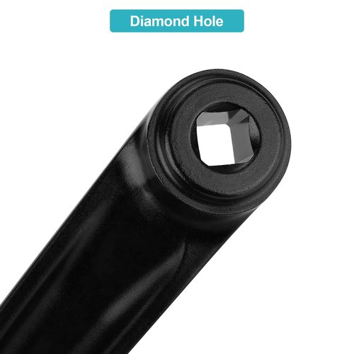 Crank Arm, 170mm Alloy Crank Left Arm, Replacement Left Hand Crank Arm, Available in Hole, Black
