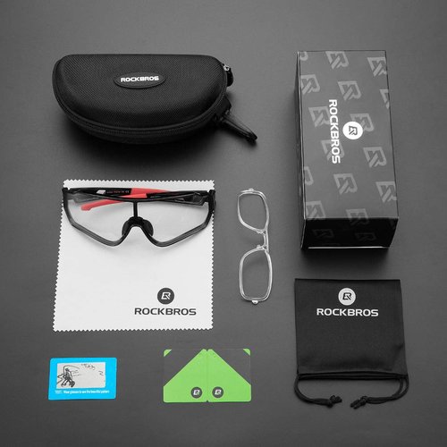 ROCKBROS Photochromic Sunglasses for Men Women Cycling Glasses Safety Sport UV Protection Transitions Driving Fishing Cycling Outdoor Sports