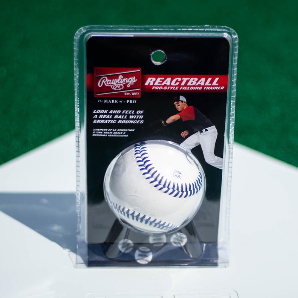 Rawlings Pro Style REACT Training Baseball - Enhance Skills with Superior Grip & Control