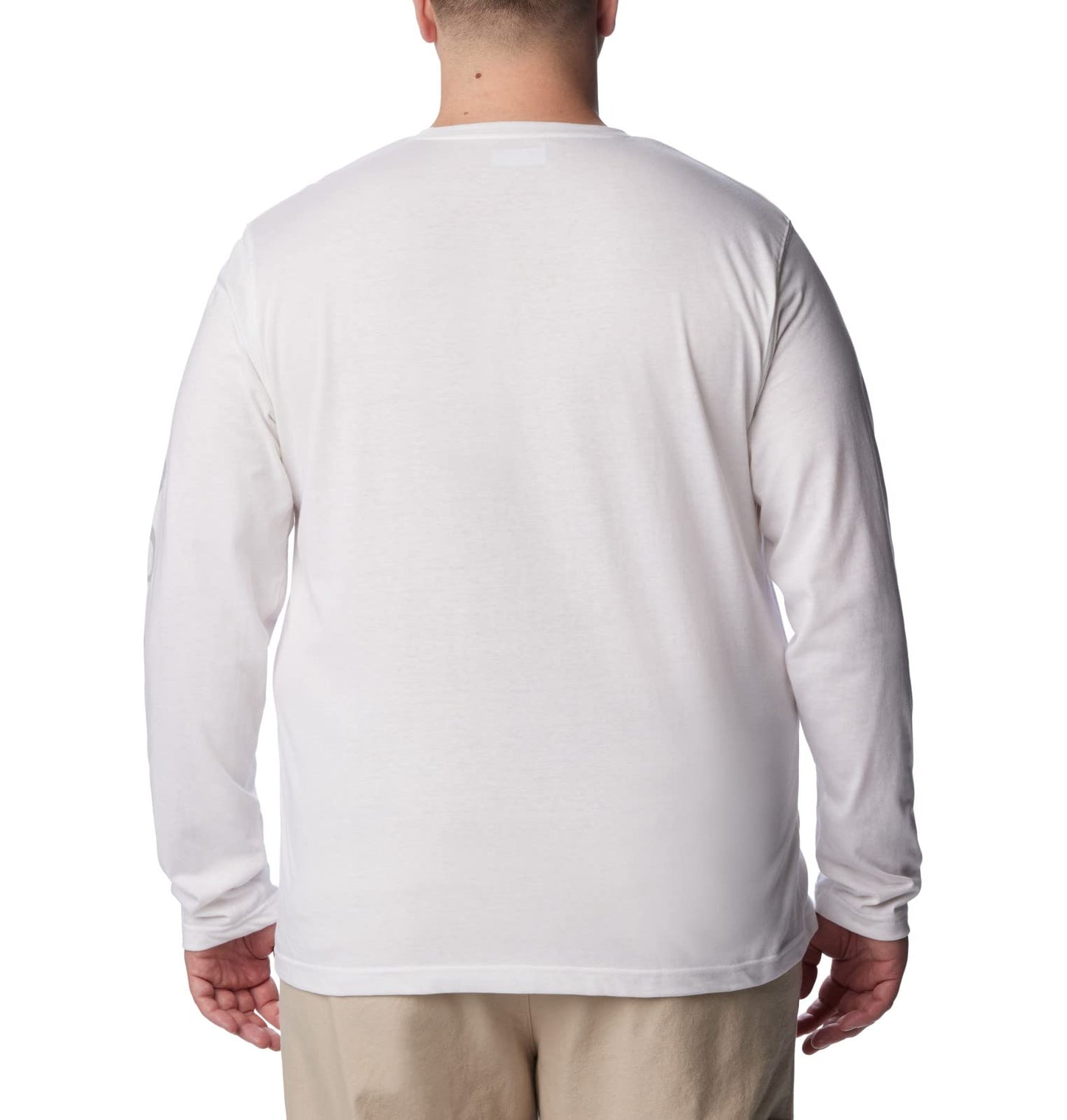 Columbia Men's Thistletown Hills Long Sleeve Logo Tee, White, Large