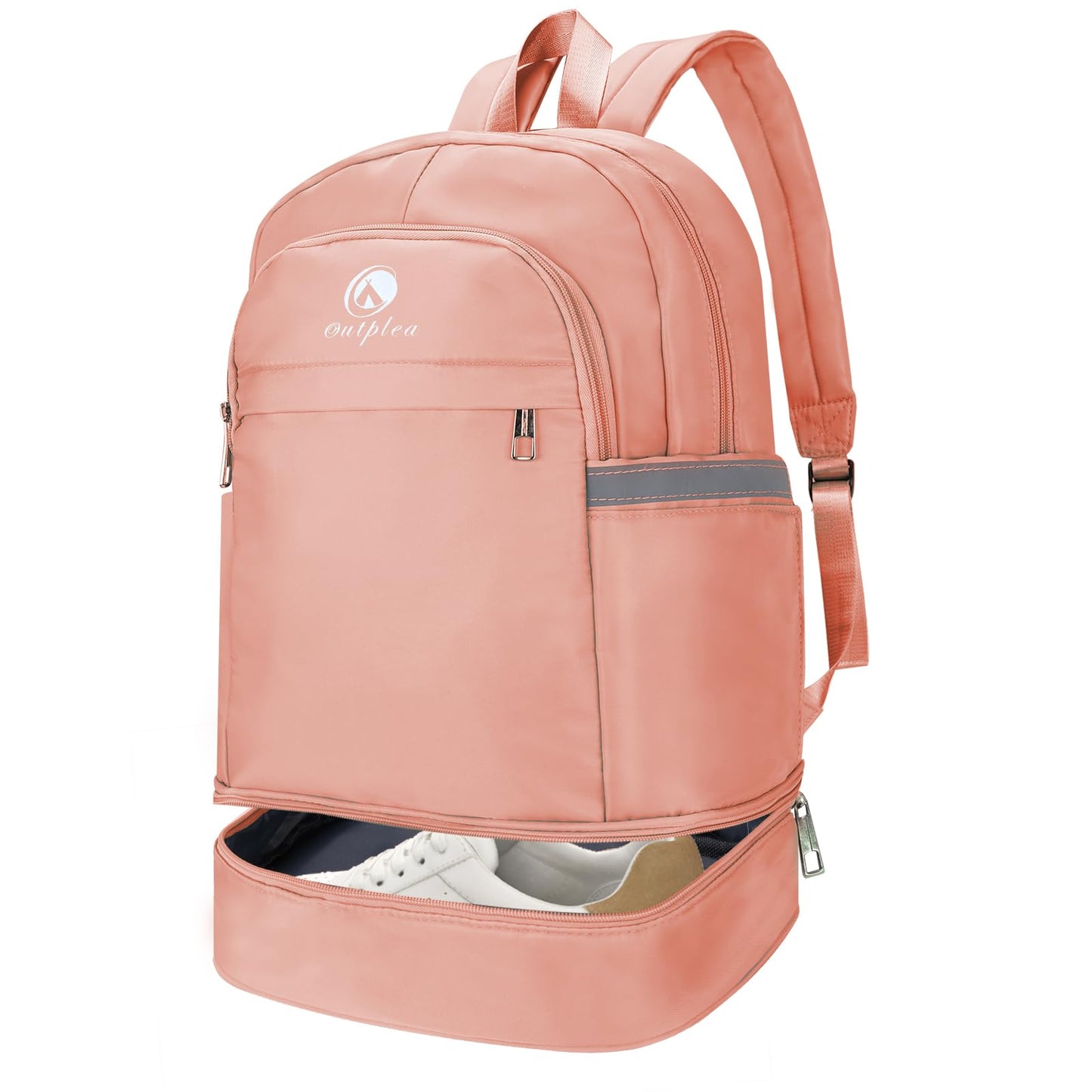 Outplea 28L Small Gym Backpack with Shoe Compartment for Women, Lightweight Sports Backpack with Wet Pocket, Pink