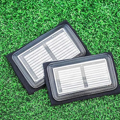 Youth Quarterback Play Wristband - 3 Compartments - Black