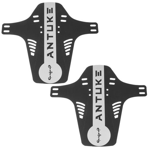 HARFINGTON 2pcs Mountain Bike Mud Guard Front/Rear Mud Guards with Cable Tie Lightweight Fits for MTB Road Bike, Black